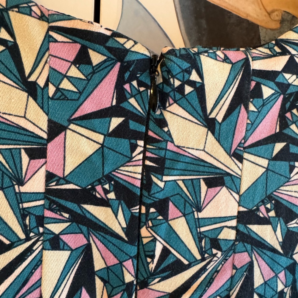 Nooworks Multi-Color Geometric Ruffle Sundress - Picture 9 of 9